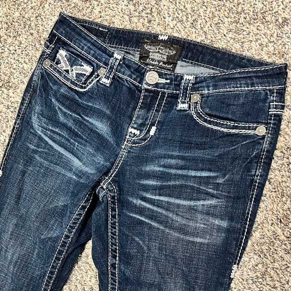 Big Star Maddie Bootcut Boot Flap Pocket jeans size 28R used like new condition - Picture 3 of 6